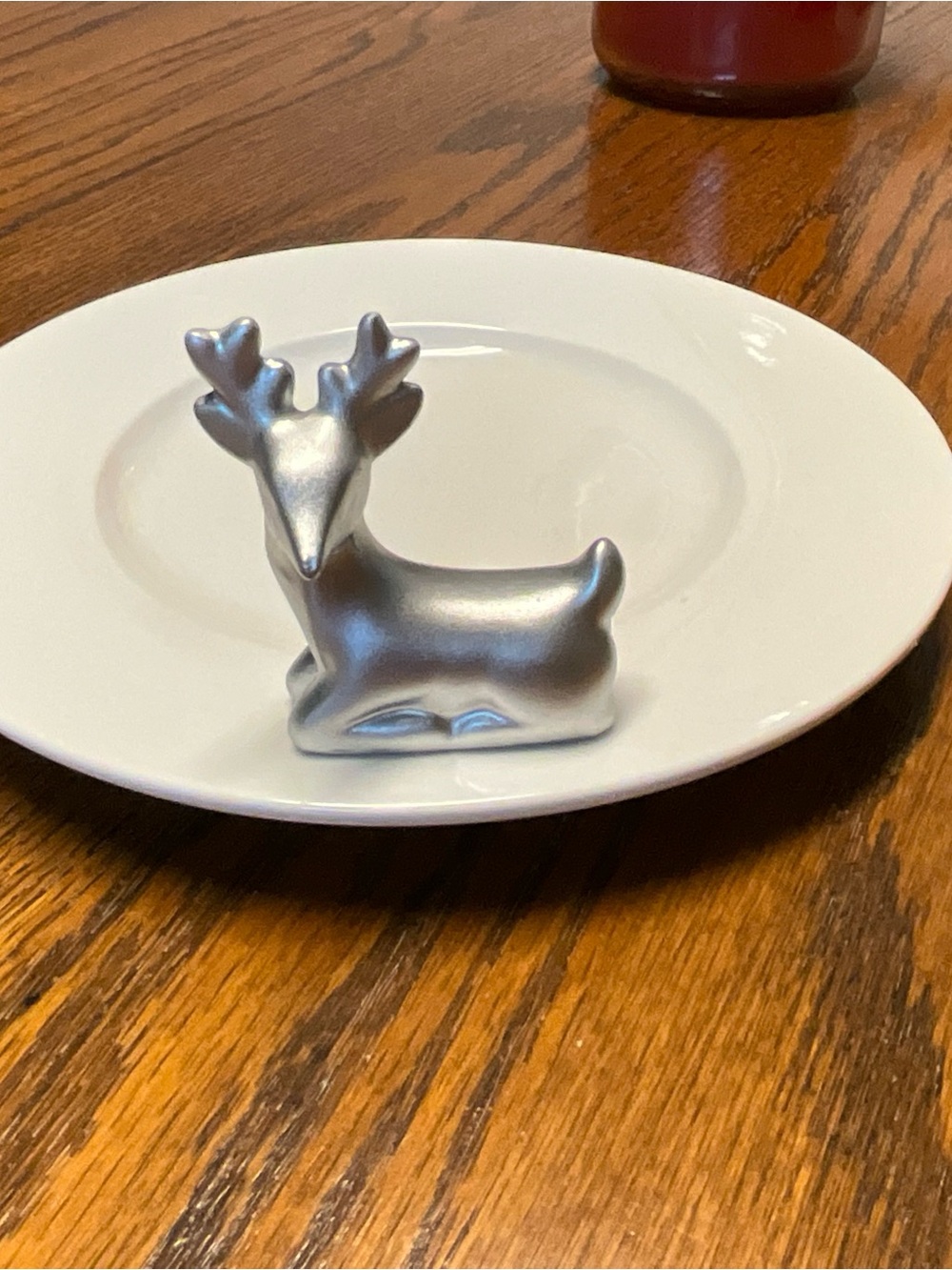 Yankee Candle Shimmering Forest Reindeer Ceramic Candle Plate